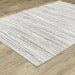Oriental Weavers Montecito 4154W White/ Grey 6'7"" x 9'6"" Indoor Area Rug M4154W200296ST