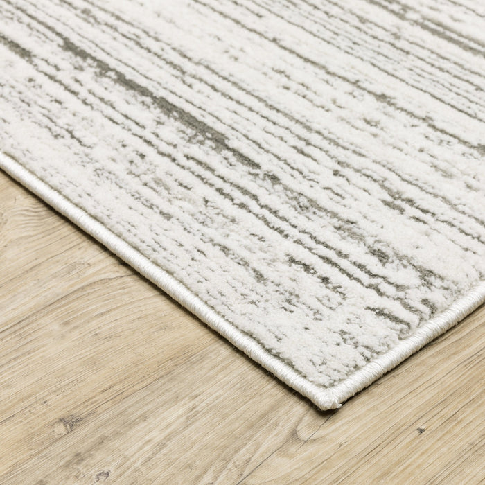 Oriental Weavers Montecito 4154W White/ Grey 7'10"" x 10'10"" Indoor Area Rug M4154W240340ST