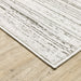 Oriental Weavers Montecito 4154W White/ Grey 6'7"" x 9'6"" Indoor Area Rug M4154W200296ST