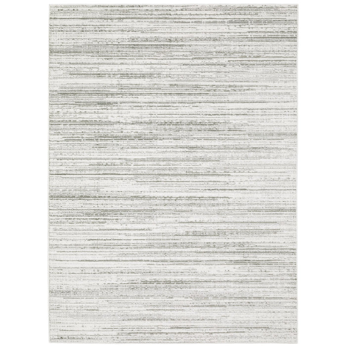 Oriental Weavers Montecito 4154W White/ Grey 6'7"" x 9'6"" Indoor Area Rug M4154W200296ST