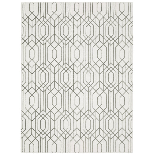 Oriental Weavers Montecito 4158W White/ Grey 9'10"" x 12'10"" Indoor Area Rug M4158W300394ST