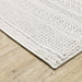 Oriental Weavers Montecito 4929E White/ Grey 7'10"" x 10'10"" Indoor Area Rug M4929E240340ST