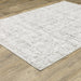 Oriental Weavers Montecito 5150W White/ Grey 7'10"" x 10'10"" Indoor Area Rug M5150W240340ST