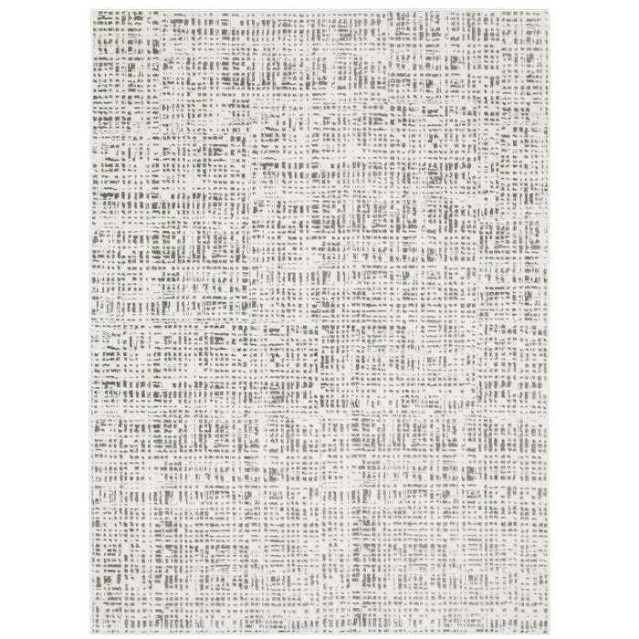 Oriental Weavers Montecito 5150W White/ Grey 6'7"" x 9'6"" Indoor Area Rug M5150W200296ST
