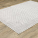 Oriental Weavers Montecito 094W8 White/ Grey 6'7"" x 9'6"" Indoor Area Rug M094W8200296ST