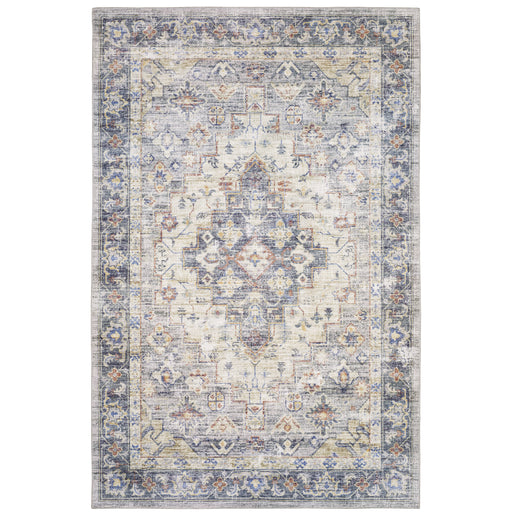 Oriental Weavers Myers Park MYP02 Blue/ Gold 8'9"" x 12' Indoor Area Rug MMYP02266366ST