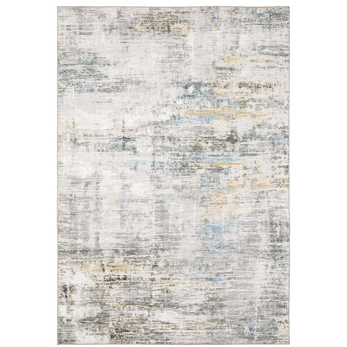 Oriental Weavers Myers Park MYP11 Grey/ Gold 8'9"" x 12' Indoor Area Rug MMYP11266366ST