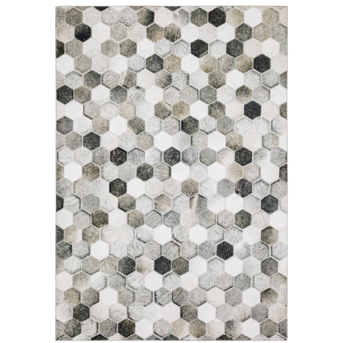 Oriental Weavers Myers Park MYP17 Grey/ Charcoal 8'9"" x 12' Indoor Area Rug MMYP17266366ST
