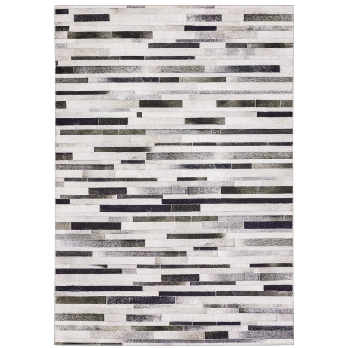 Oriental Weavers Myers Park MYP19 Grey/ Charcoal 8'9"" x 12' Indoor Area Rug MMYP19266366ST