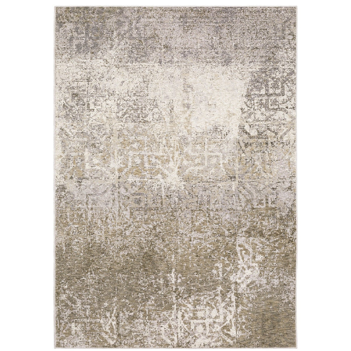 Oriental Weavers Nebulous 1330E Ivory/ Grey 9'10"" x 12'10"" Indoor Area Rug N1330E300394ST