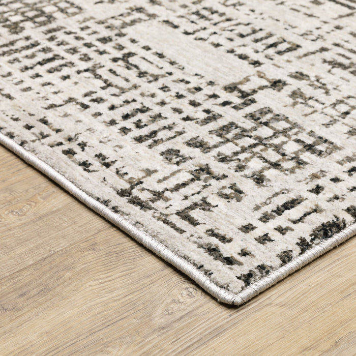 Oriental Weavers Nebulous 2060W Ivory/ Grey 6'7"" x 9'6"" Indoor Area Rug N2060W200296ST