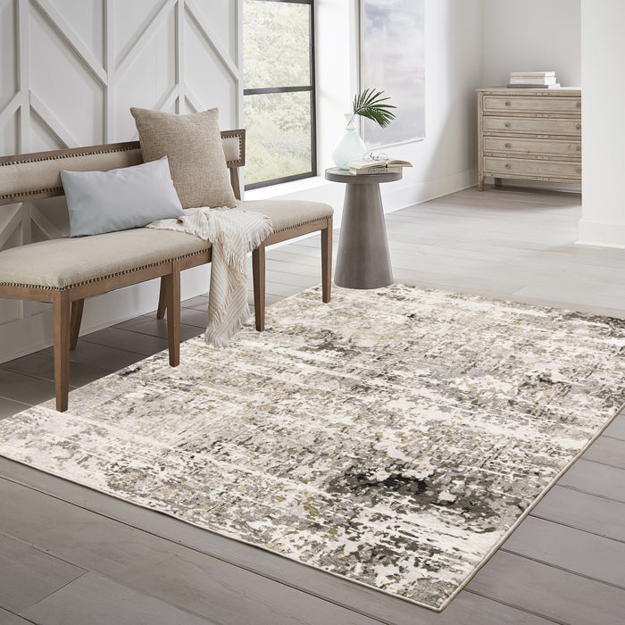 Oriental Weavers Nebulous 002X9 Beige/ Grey 9'10"" x 12'10"" Indoor Area Rug N002X9300394ST