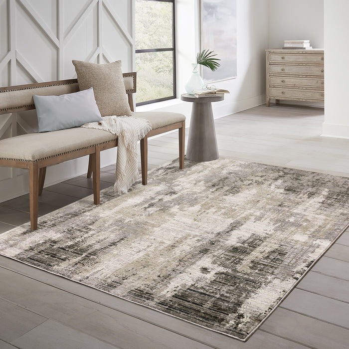 Oriental Weavers Nebulous 4151N Grey/ Beige 6'7"" x 9'6"" Indoor Area Rug N4151N200296ST