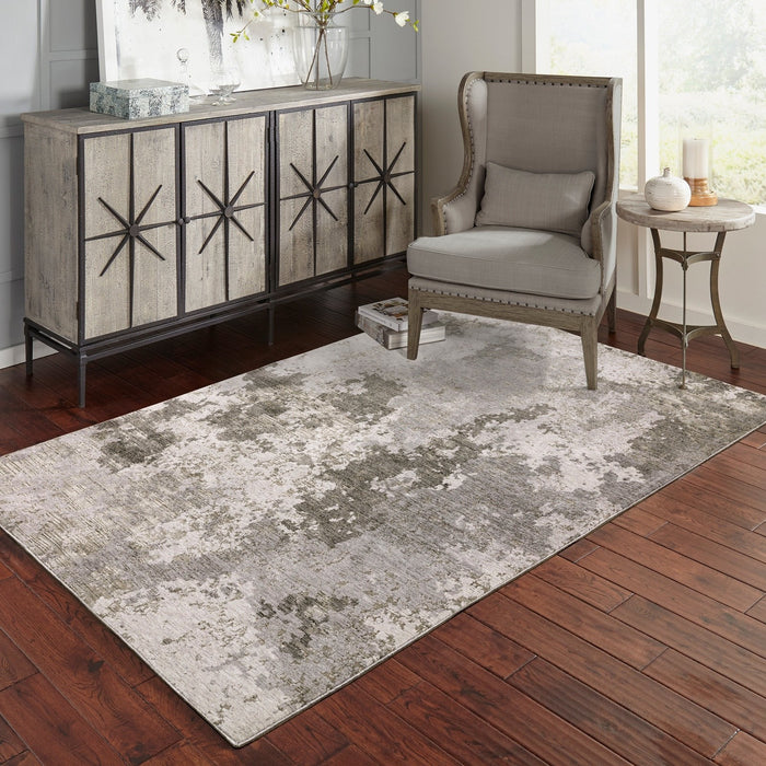 Oriental Weavers Nebulous 5091E Grey/ Ivory 7'10"" x 10'10"" Indoor Area Rug N5091E240340ST