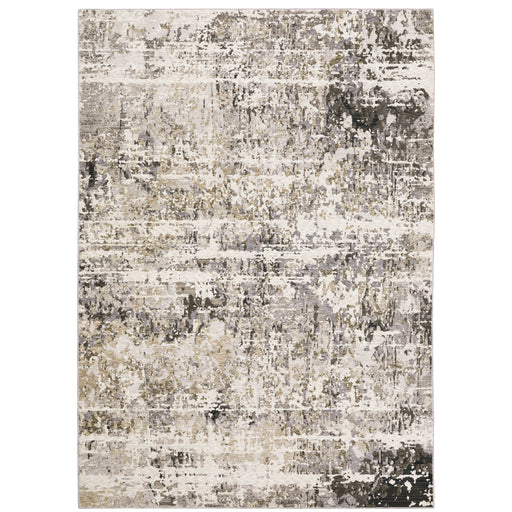 Oriental Weavers Nebulous 091L9 Grey/ Ivory 9'10"" x 12'10"" Indoor Area Rug N091L9300394ST