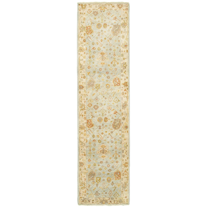 Oriental Weavers Palace 10304 Blue/ Sand 2'6"" x 10' Indoor Area Rug P10304076305ST