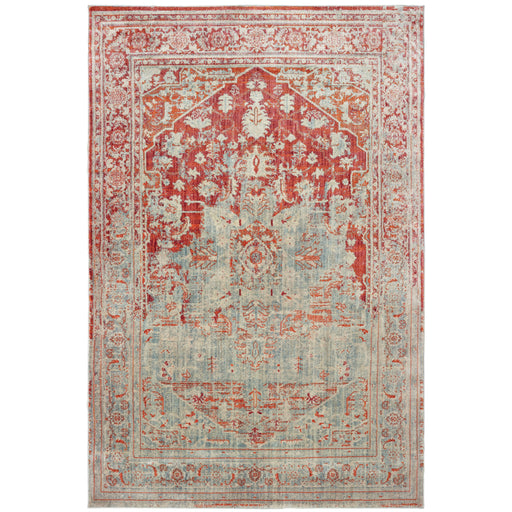 Oriental Weavers Pandora 1501U Grey/ Orange 7'10"" x 10'10"" Indoor Area Rug P1501U240330ST