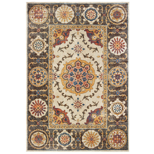 Oriental Weavers Pandora 4929X Ivory/ Brown 7'10"" x 10'10"" Indoor Area Rug P4929X240330ST