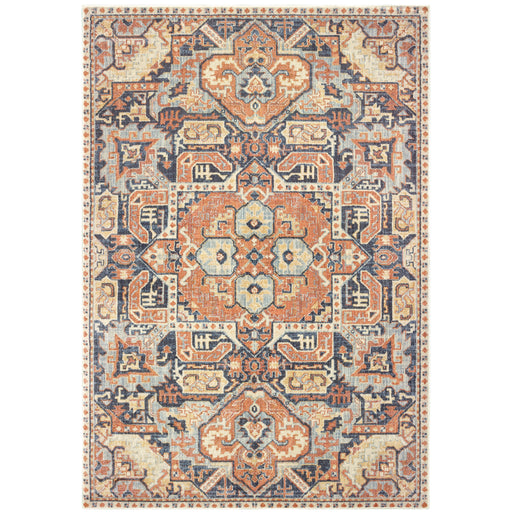 Oriental Weavers Pandora 049S7 Blue/ Orange 9'10"" x 12'10"" Indoor Area Rug P049S7300390ST