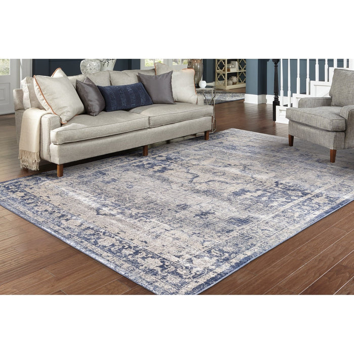 Oriental Weavers Pandora 070E7 Ivory/ Blue 7'10"" x 10'10"" Indoor Area Rug P070E7240330ST