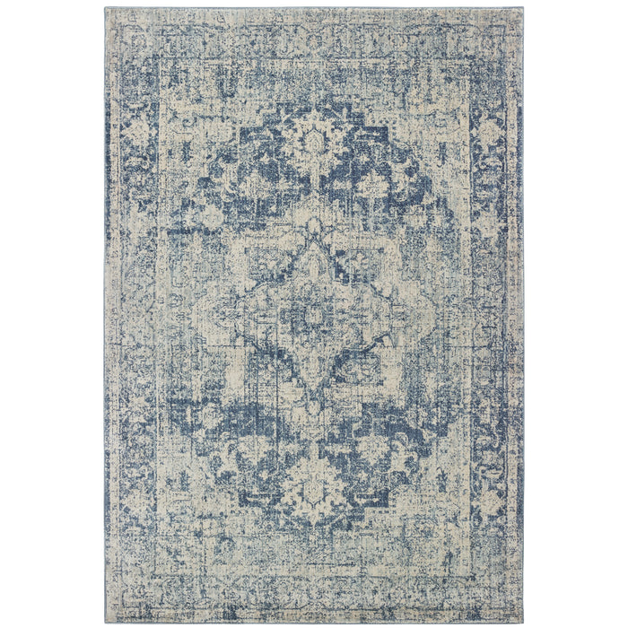 Oriental Weavers Pandora 070E7 Ivory/ Blue 7'10"" x 10'10"" Indoor Area Rug P070E7240330ST
