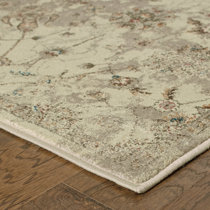 Oriental Weavers Pasha 112W6 Beige/ Grey 7'10"" x 10'10"" Indoor Area Rug P112W6240330ST