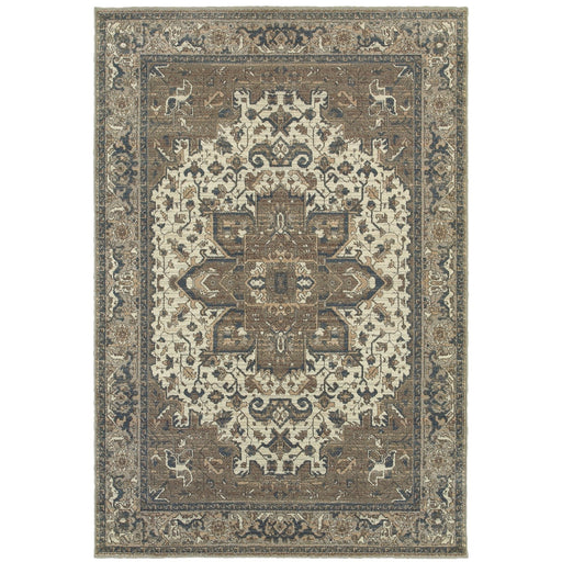 Oriental Weavers Pasha 5991D Ivory/ Grey 9'10"" x 12'10"" Indoor Area Rug P5991D300390ST
