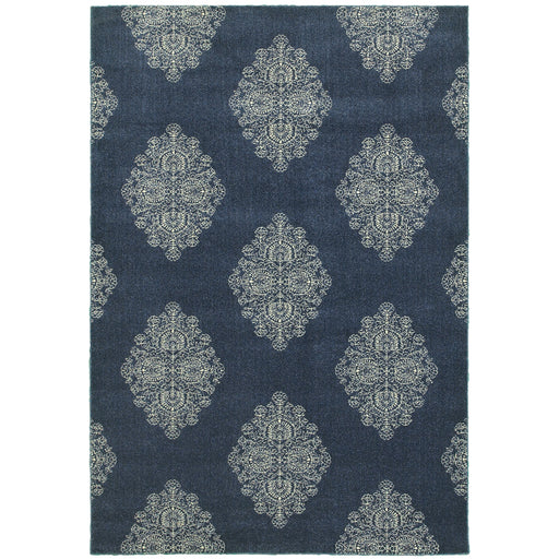 Oriental Weavers Pasha 5992K Blue/ Ivory 9'10"" x 12'10"" Indoor Area Rug P5992K300390ST