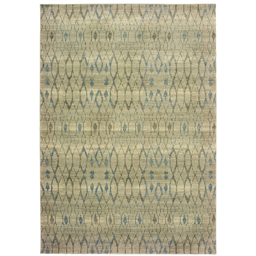 Oriental Weavers Raleigh 1807H Ivory/ Blue 9'10"" x 12'10"" Indoor Area Rug R1807H300390ST