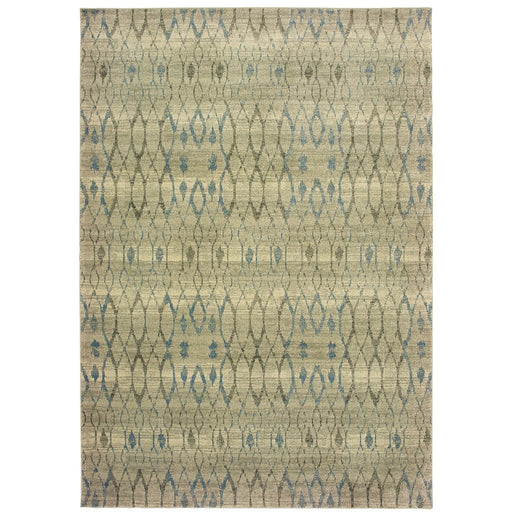 Oriental Weavers Raleigh 1807H Ivory/ Blue 6'7"" x 9'6"" Indoor Area Rug R1807H200290ST