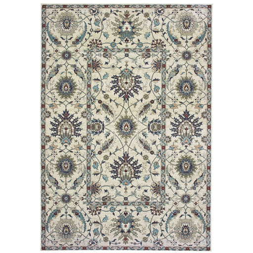 Oriental Weavers Raleigh 022Y5 Ivory/ Navy 9'10"" x 12'10"" Indoor Area Rug R022Y5300390ST