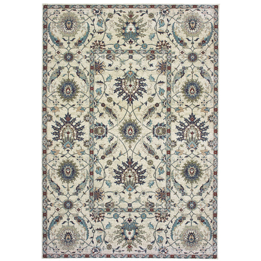 Oriental Weavers Raleigh 022Y5 Ivory/ Navy 6'7"" x 9'6"" Indoor Area Rug R022Y5200290ST