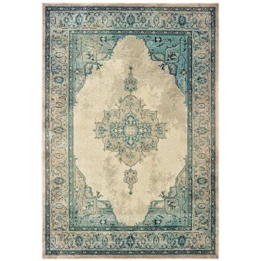 Oriental Weavers Raleigh 2337W Ivory/ Blue 9'10"" x 12'10"" Indoor Area Rug R2337W300390ST