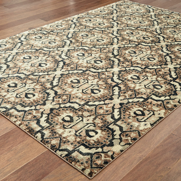 Oriental Weavers Raleigh 4927K Brown/ Navy 9'10"" x 12'10"" Indoor Area Rug R4927K300390ST