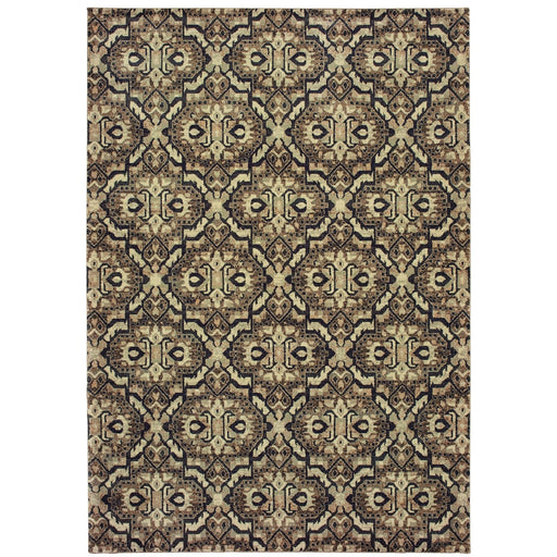 Oriental Weavers Raleigh 4927K Brown/ Navy 7'10"" x 10'10"" Indoor Area Rug R4927K240330ST