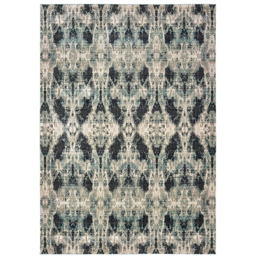 Oriental Weavers Raleigh 5507B Grey/ Blue 9'10"" x 12'10"" Indoor Area Rug R5507B300390ST