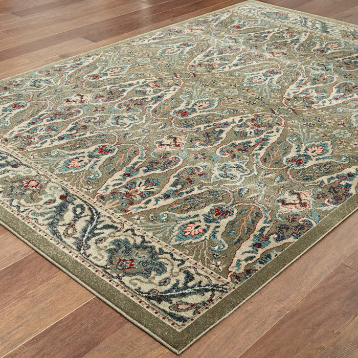 Oriental Weavers Raleigh 655Q5 Brown/ Ivory 6'7"" x 9'6"" Indoor Area Rug R655Q5200290ST