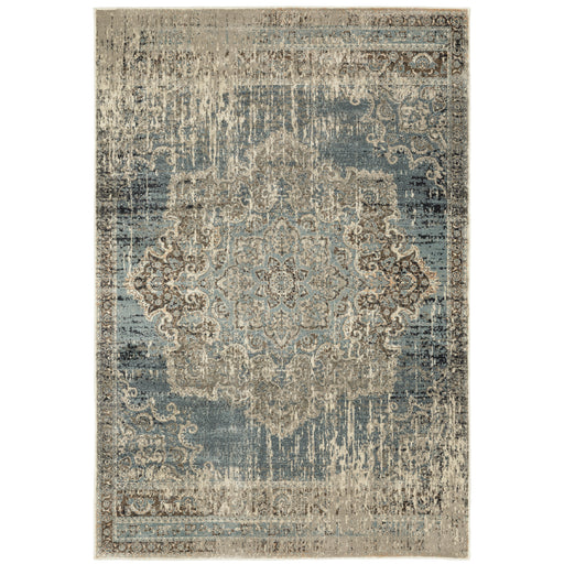 Oriental Weavers Raleigh 6649H Blue/ Ivory 9'10"" x 12'10"" Indoor Area Rug R6649H300390ST