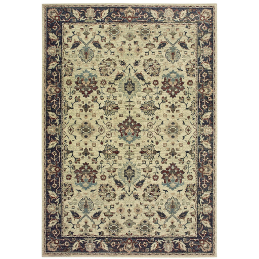 Oriental Weavers Raleigh 8026E Ivory/ Navy 9'10"" x 12'10"" Indoor Area Rug R8026E300390ST