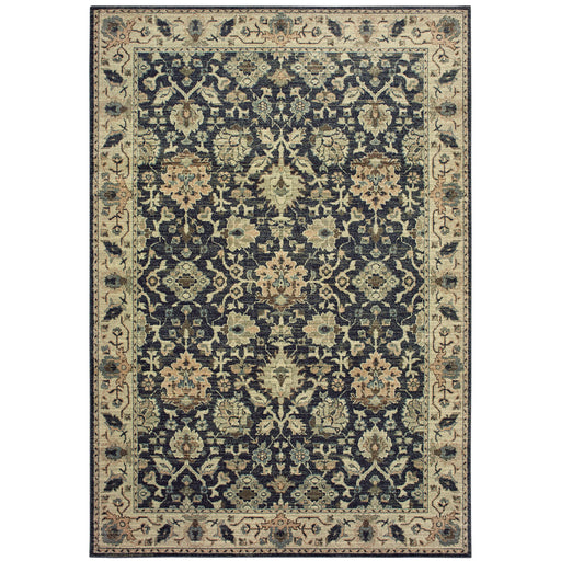 Oriental Weavers Raleigh 8026P Navy/ Ivory 6'7"" x 9'6"" Indoor Area Rug R8026P200290ST