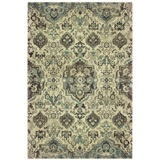 Oriental Weavers Raleigh 8027J Ivory/ Grey 9'10"" x 12'10"" Indoor Area Rug R8027J300390ST