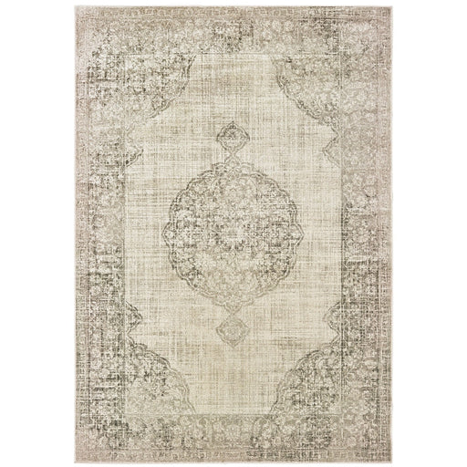 Oriental Weavers Raleigh 099D5 Ivory/ Grey 7'10"" x 10'10"" Indoor Area Rug R099D5240330ST