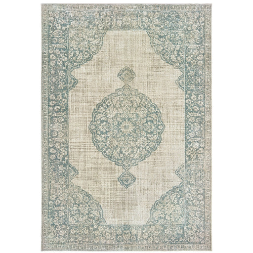 Oriental Weavers Raleigh 099J5 Ivory/ Blue 9'10"" x 12'10"" Indoor Area Rug R099J5300390ST