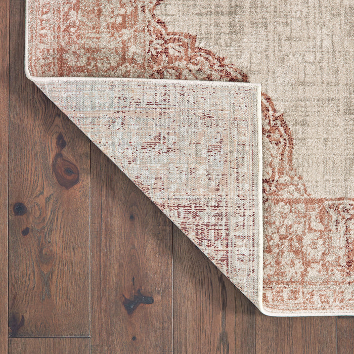 Oriental Weavers Raleigh 099W5 Ivory/ Pink 6'7"" x 9'6"" Indoor Area Rug R099W5200290ST