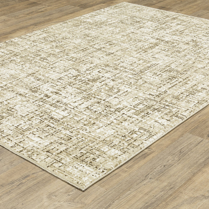 Oriental Weavers Reed RE03A Ivory/ Brown 9'10"" x 12'10"" Indoor Area Rug RRE03A300394ST