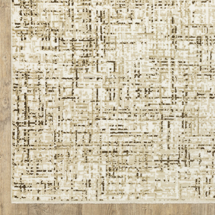 Oriental Weavers Reed RE03A Ivory/ Brown 9'10"" x 12'10"" Indoor Area Rug RRE03A300394ST