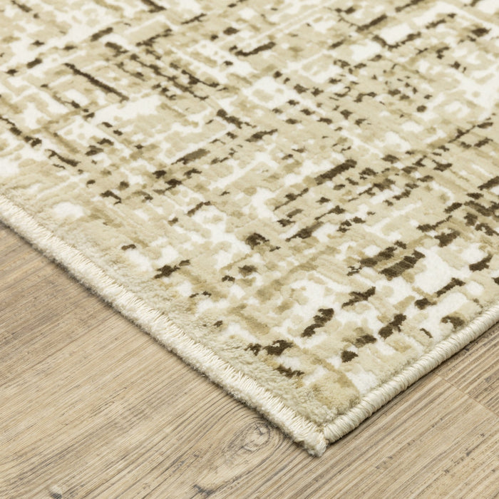 Oriental Weavers Reed RE03A Ivory/ Brown 9'10"" x 12'10"" Indoor Area Rug RRE03A300394ST