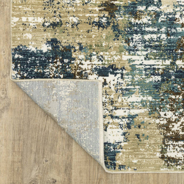 Oriental Weavers Reed RE06A Blue/ Green 6'7"" x 9'6"" Indoor Area Rug RRE06A200296ST