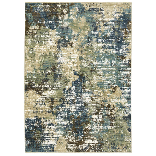 Oriental Weavers Reed RE06A Blue/ Green 7'10"" x 10'10"" Indoor Area Rug RRE06A240340ST