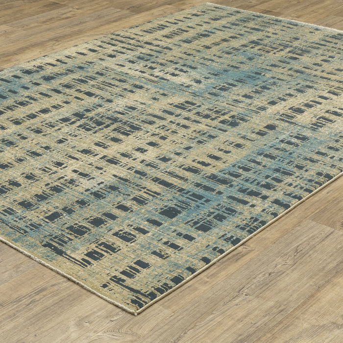 Oriental Weavers Reed RE07B Beige/ Blue 7'10"" x 10'10"" Indoor Area Rug RRE07B240340ST